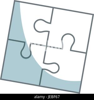 Teile des Papiers puzzles Business Konzept layout Stock Vektor