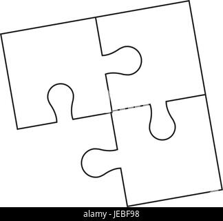 Teile des Papiers puzzles Business Konzept layout Stock Vektor