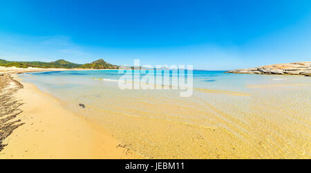 Scoglio di Peppino Strand in Sardinien Stockfoto