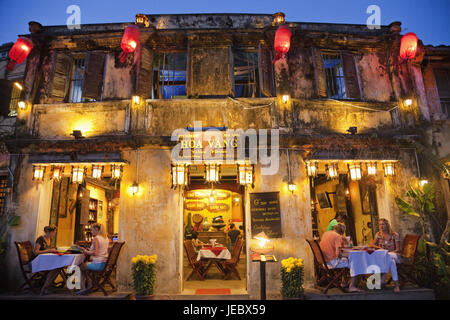 Hoi an In Vietnam Restaurant in der Altstadt, am Abend, Stockfoto