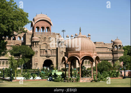 Indien, Rajasthan, Bikaner, Lallgarh Palace, Hotel, Außenansicht, Stockfoto