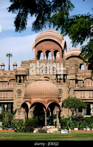 Indien, Rajasthan, Bikaner, Lallgarh Palace, Hotel, Außenansicht, Stockfoto