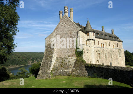 Europa, Frankreich, Bretagne, Cote D' Armor, die Burg De La Roche Jagu Stockfoto