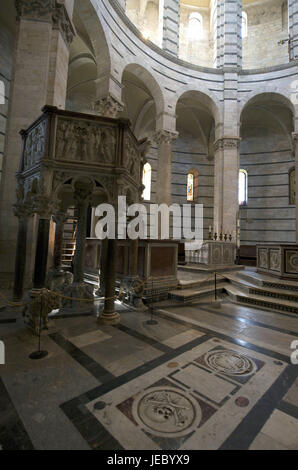 Italien, Toskana, Pisa, Dom zu Pisa, Baptisterium, Stockfoto