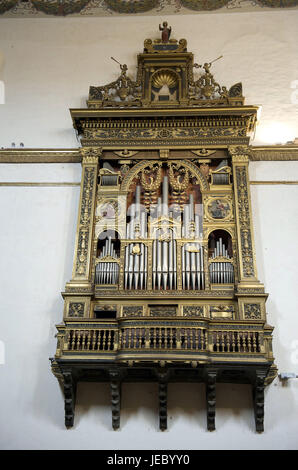 Italien, Toskana, Siena, Kirche Santissima Annunziata, Orgel, Stockfoto