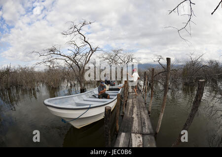 Ausflug in den Nationalpark Isla Cabritos, Lago Enriquillo, der Dominikanischen Republik, Stockfoto