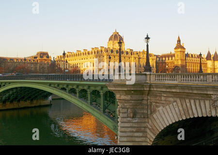 Frankreich, Paris, aufbauend auf der Binneninsel Ile De La Cité, Stockfoto