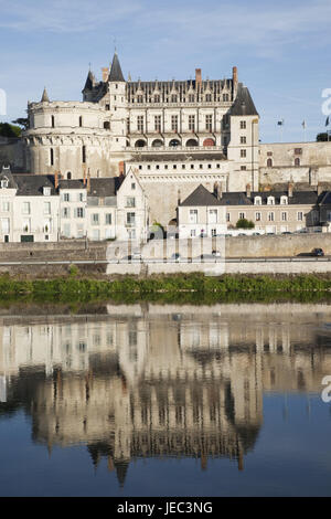 Frankreich, Loire-Tal, Schloss Amboise, Stockfoto