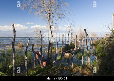 Salz See Lago Enriquillo, Provinz Independencia, der Dominikanischen Republik, Stockfoto