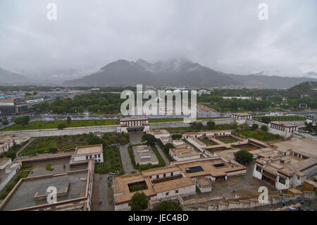 Ansicht des Potala-Palast in Lhasa, Tibet, Asien, Stockfoto