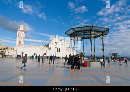 Moschee Djamaa el Djedid, auch Moschee der Fischer auf dem Platz der Märtyrer in Algier, der Hauptstadt von Algerien, Afrika, Stockfoto