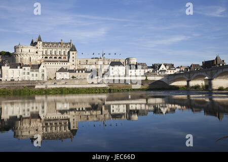 Frankreich, Loire-Tal, Schloss Amboise, Stockfoto