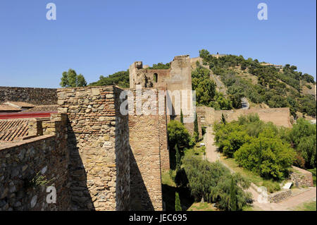 Spanien, Malaga, Festung Alcazaba, Stockfoto