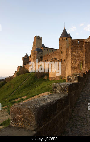Frankreich, Region Aude, Carcassonne, Festung Anlage, Stockfoto
