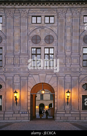 Deutschland, Bayern, München, Residenz, Kaiserhof, Fassade, Stockfoto