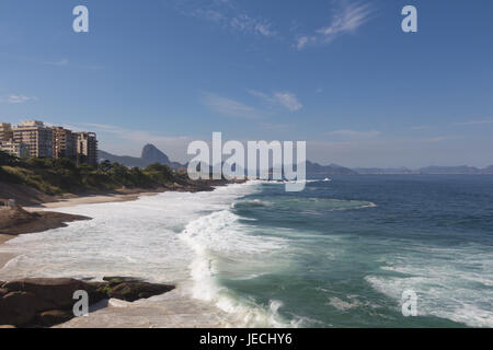 Ein Blick vom "Pedra do Arpoador" in Rio De Janeiro - Brasilien Stockfoto