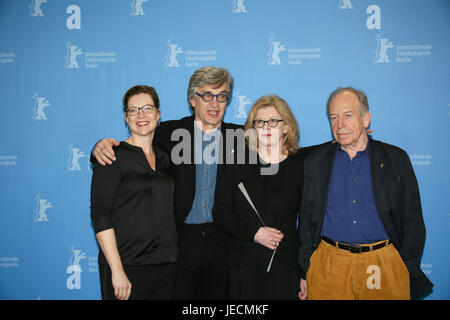 Berlin, Deutschland, 12. Februar 2015: Wim Wenders und Ehepartner Donata Berlinale. Stockfoto