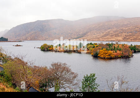 Berge und See, Glenveagh National Park, Irland Stockfoto