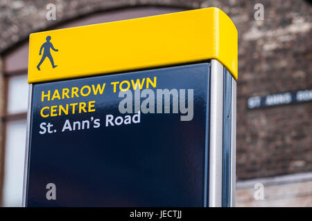 Harrow Stadtzentrum, Vorort in North West London, England, Vereinigtes Königreich Stockfoto