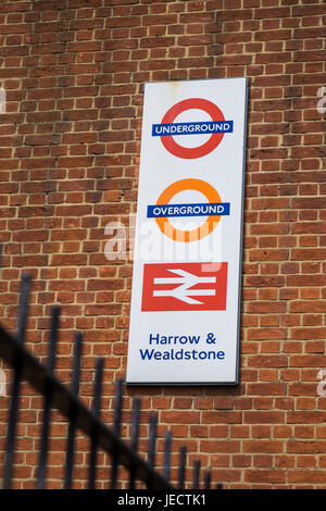 Harrow Stadtzentrum, Vorort in North West London, England, Vereinigtes Königreich Stockfoto