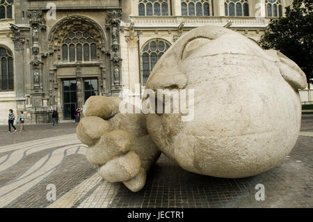 Skulptur "l'Ecoute", Kirche Saint-Eustache, Paris, Frankreich Stockfoto