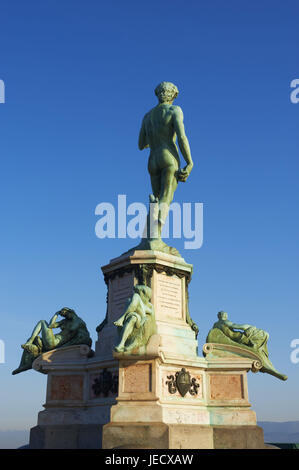 Italien, Florenz, David-Statue, Stockfoto