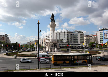 Portugal, Lissabon, Zentrum, Parca Marques de Pompal, Kreisverkehr, Stadtpark, Stockfoto