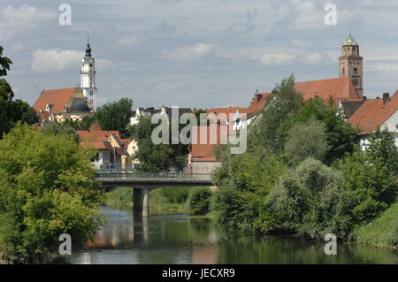 Deutschland, Bayern, verwunschen, Wörnitz, Kloster Heilig Kreuz, sehr geehrte Frau Kathedrale, Stockfoto