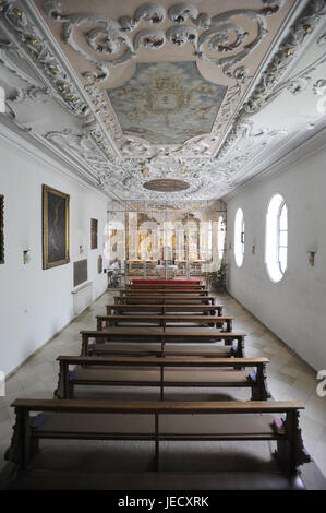 Deutschland, Bayern, verwunschen, Kloster Heilig Kreuz, Kirche, Innenansicht, Krypta Band, Sättel, Stockfoto