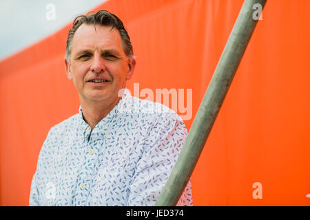 Steve Williams, Wissenschaftsjournalist für Kinder, die 2017 Hay Festival der Literatur und Kunst, Hay on Wye, Wales UK Stockfoto