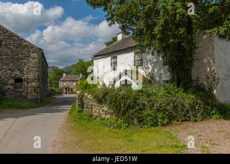 Der Weiler Stonethwaite in Borrowdale Cumbria Stockfoto