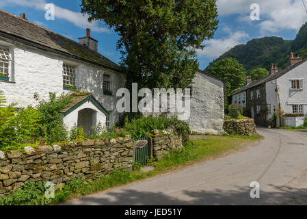 Der Weiler Stonethwaite in Borrowdale Cumbria Stockfoto