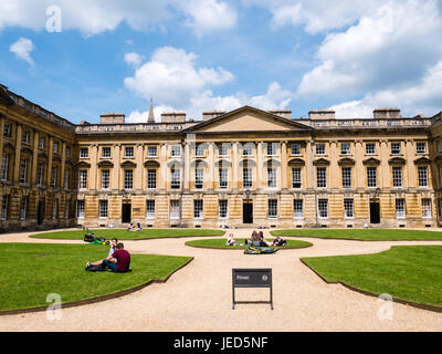 Peckwater Quad, Christ Church College, Oxford, Oxfordshire, England, UK, GB. Stockfoto