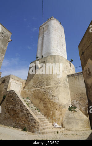 Festung, alt, auf Portugiesisch, el Jadida, UNESCO-Welt-Kulturgut, Marokko, Afrika, Stockfoto