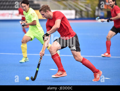 LONDON-ENGLAND - 24. Juni 2017: PEARSON Mark (CAN) während der Held Hockey World League Halbfinale (Männer) Kanada Vs China Lee Valley Hockey und Tennis-Center am Samstag. Foto: Taka G Wu Credit: Taka Wu/Alamy Live-Nachrichten Stockfoto