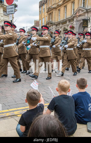 Northampton, UK. 24. Juni 2017. Northampton Armed Forces Day Credit: PATRICK ANTHONISZ/Alamy Live-Nachrichten Stockfoto