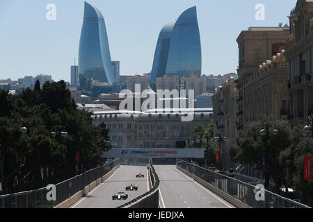 Baku, Aserbaidschan. 24. Juni 2017. Motorsport: FIA Formel 1 Weltmeisterschaft 2017, Grand Prix von Europa, 24.06.2017. | Nutzung weltweit Credit: Dpa/Alamy Live-Nachrichten Stockfoto