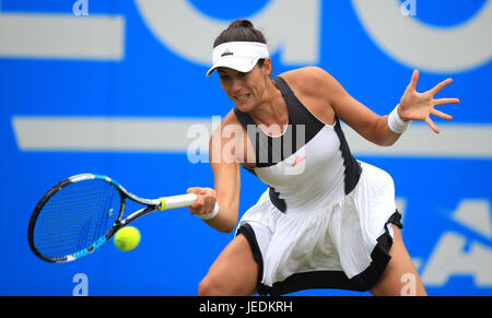 Spaniens Garbine Muguruza in Aktion während ihr Match mit USAs CoCo Vandeweghe tagsüber fünf der 2017 AEGON Classic im Priorat Edgbaston, Birmingham. Stockfoto