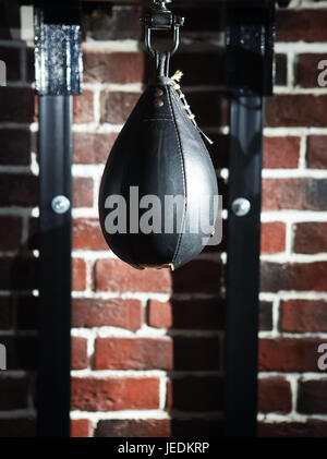 Schwarzen Boxsack. Stockfoto