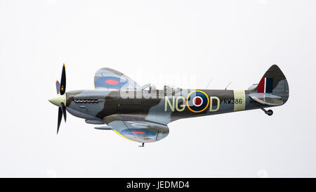 Spitfire auf der Sola Airshow in Norwegen Stockfoto