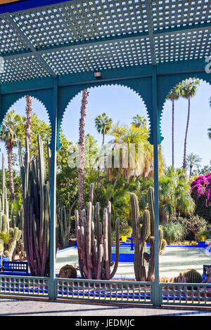 Jardin Majorelle - Majorelle Gärten, Marrakesch, Marokko Stockfoto