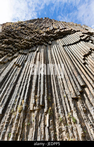 Basalt Felsformationen bekannt als Symphony of Stones in Armenien. Stockfoto