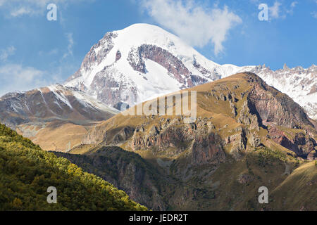 Kaukasus, Kasbegi Bereich in Georgien. Stockfoto