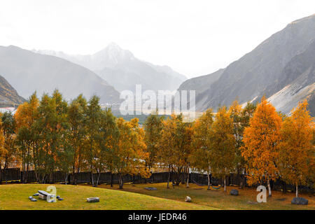 Kaukasus, Kasbegi Bereich in Georgien. Stockfoto