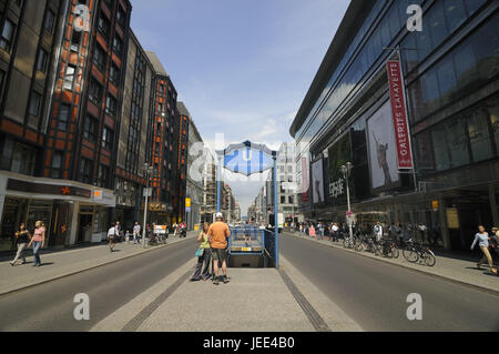 U-Bahnstation Friedrichstraße, Berlin, Deutschland, Stockfoto