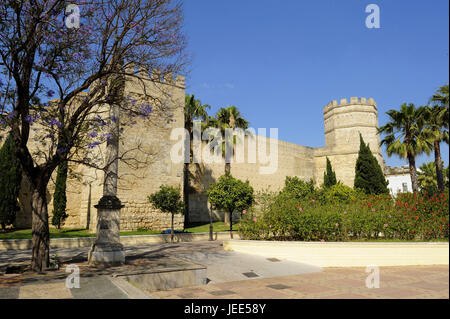 Spanien, Andalusien, Provinz Cadiz, Jerez De La Frontera, Alcazar, Stockfoto