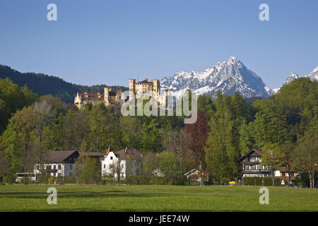 Sperren Sie hohe Schwan Region, Swans Region, mit Füßen, Allgäu, Bayern, Deutschland, Stockfoto