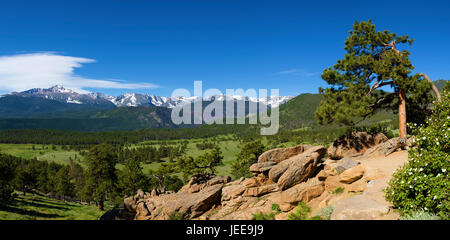 Longs Peak - Rocky Mountain Nationalpark, Colorado Stockfoto