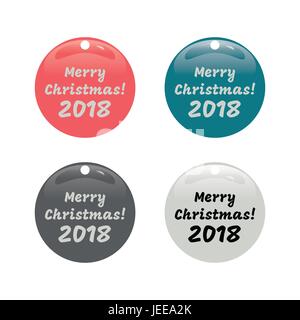 Frohe Weihnachten-Banner setzen Stock Vektor