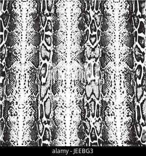 Distressed Overlay Textur Krokodil oder Schlange Haut Leder, Grunge-Vektor-Hintergrund Stock Vektor